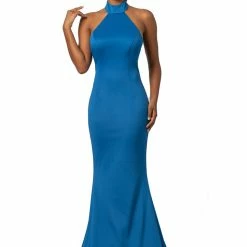 In Stock Johnathan Kayne 2096 Sz 10 Fitted Mermaid High Neckline Prom Dress Pageant Gown