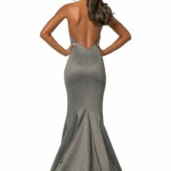 In Stock Johnathan Kayne 2096 Sz 10 Fitted Mermaid High Neckline Prom Dress Pageant Gown
