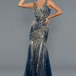 Sequin Dresses Stella Couture 21047 Long Mermaid Beaded Prom Pageant Dress Formal Gown