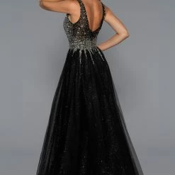 Ballgown Dresses Stella Couture 21052 Glitter Shimmer A Line Ball Gown Prom Dress Embellished