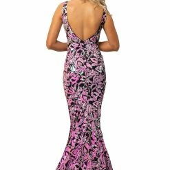 In Stock Mermaid Dresses Johnathan Kayne 2106 Size 00, 0, 2, 4, 6, 10, 12, 14, 16 Lilac Prom Dress Velvet Sequin Mermaid Pageant Gown