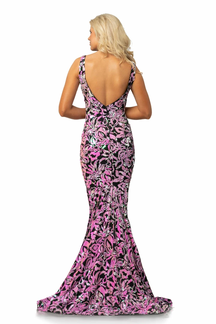 Johnathan Kayne 2106 Velvet Iridescent Sequin Mermaid Prom Dress Pageant Gown 7 Johnathan Kayne 2106 Velvet Iridescent Sequin Mermaid Prom Dress Pageant Gown
