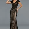 Stella Couture 21085 Long Fitted Beaded Formal Dress Evening Cap Sleeve Pageant