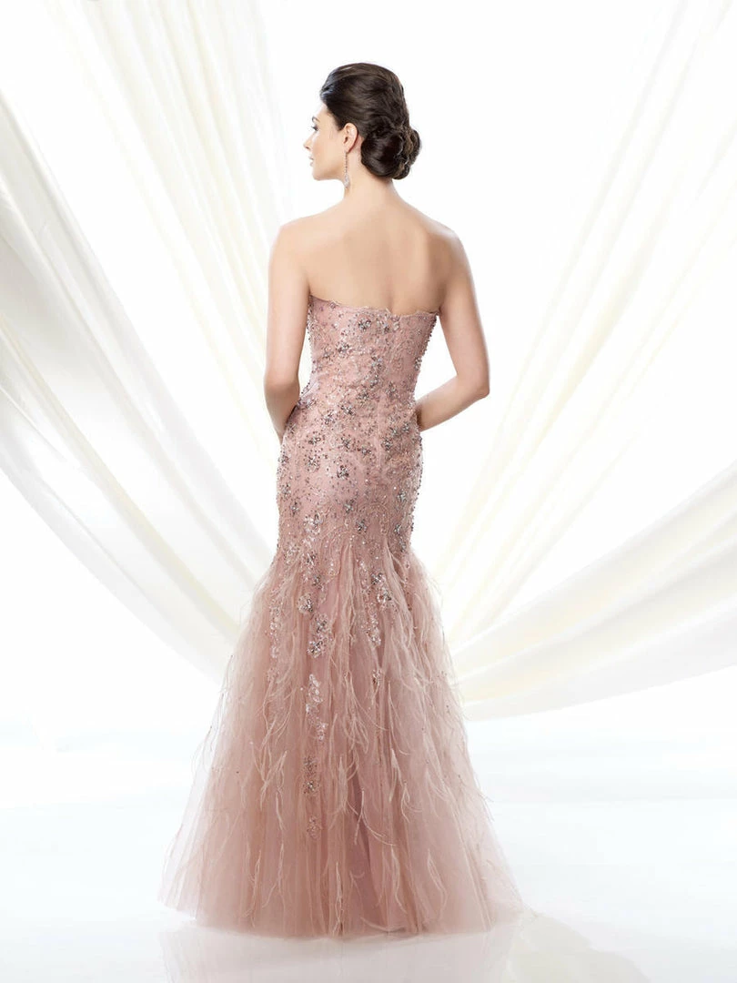 In Stock Mermaid Dresses Mon Cheri 214D57 Size 6 Long Blush Feather Fit Flare Dress Pageant Mother Of 4 In Stock Mermaid Dresses Mon Cheri 214D57 Size 6 Long Blush Feather Fit Flare Dress Pageant Mother Of