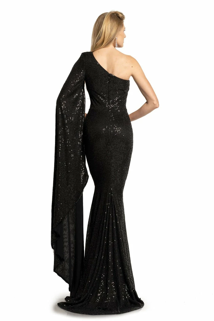 Sequin Dresses Johnathan Kayne 2190 Long Sequin Mermaid Prom Dress One Bell Sleeve Cape Gown 7 Sequin Dresses Johnathan Kayne 2190 Long Sequin Mermaid Prom Dress One Bell Sleeve Cape Gown