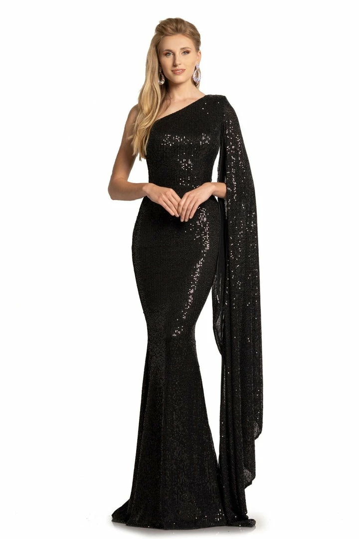 Sequin Dresses Johnathan Kayne 2190 Long Sequin Mermaid Prom Dress One Bell Sleeve Cape Gown 5 Sequin Dresses Johnathan Kayne 2190 Long Sequin Mermaid Prom Dress One Bell Sleeve Cape Gown