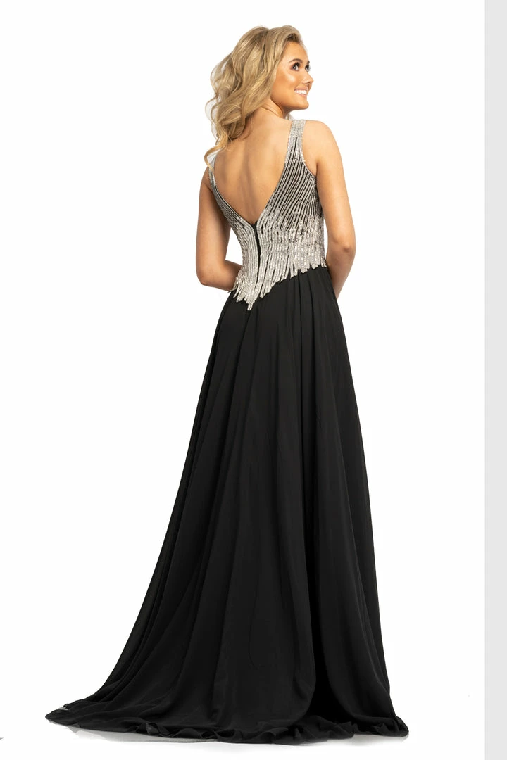 Johnathan Kayne 2196 Long Crystal Bodice Basque Pageant Dress Plunging Slit Formal 5 Johnathan Kayne 2196 Long Crystal Bodice Basque Pageant Dress Plunging Slit Formal