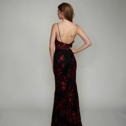 In Stock Nina Canacci 2240 Royal Mermaid Prom Dress Pageant Gown Floral Lace Dress Size 10