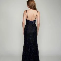 In Stock Backless Dresses Nina Canacci 2240 Long Fitted Mermaid Prom Dress Pageant Gown Floral Lace Size 6 Burgundy