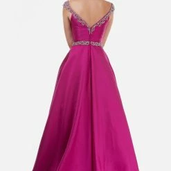 In Stock Nina Canacci 2265 Size 4 Crystal Off The Shoulder Prom Dress V Neck Ball Gown