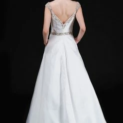 In Stock Nina Canacci 2265 Size 4 Crystal Off The Shoulder Prom Dress V Neck Ball Gown