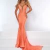 Johnathan Kayne 2305 Evening Pageant Prom Dress V Neckline Embellished Mermaid Train Mermaid Dresses