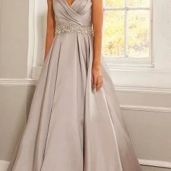 Jovani 25190 Off The Shoulder Satin Evening Gown Prom Dress Mother Of Bride Groom Ballgown Dresses