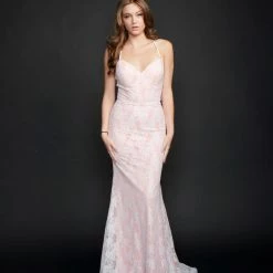 Nina Canacci 2313 Long Mermaid Prom Pageant Gown Corset Dresses