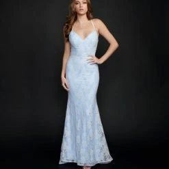 Nina Canacci 2313 Long Mermaid Prom Pageant Gown Corset Dresses