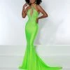 Johnathan Kayne 2401 Fitted Halter Prom Dress Embellished Keyhole