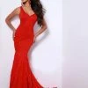 Johnathan Kayne 2406 Long Feather Mermaid Fitted Prom Dress Pageant Gown Backless Dresses