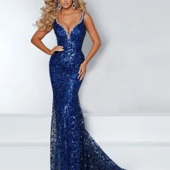 Johnathan Kayne 2413 Long Sequin Dress Off The Shoulder Cape Pageant Gown Formal