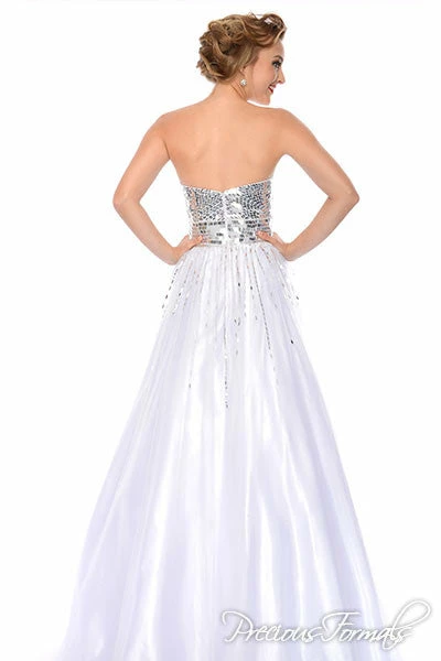 In Stock Precious Formals 46765 White Size 00 Prom Dress Strapless Sweetheart Ball Gown Silver Sequins 4 In Stock Precious Formals 46765 White Size 00 Prom Dress Strapless Sweetheart Ball Gown Silver Sequins