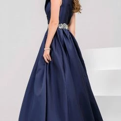 Jovani 25190 Off The Shoulder Satin Evening Gown Prom Dress Mother Of Bride Groom Ballgown Dresses