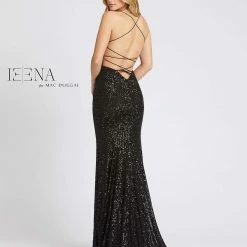 Mac Duggal 26269 Long Sequin Fitted Backless Formal Prom Dress Coreset Gown Backless Dresses