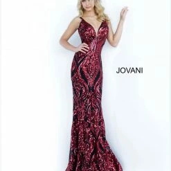 Discontinued Jovani 2669 Long Fitted Sequin Prom Dress Formal Mermaid Evening Gown
