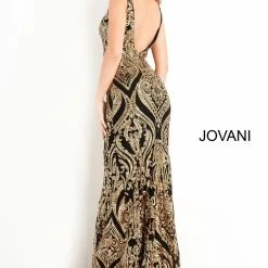 Discontinued Jovani 2669 Long Fitted Sequin Prom Dress Formal Mermaid Evening Gown