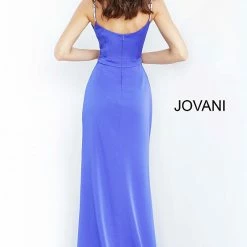 Jovani 02720 Long High Slit Formal Prom Dress Evening Gown Pageant Embellished