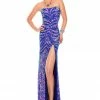 In Stock Precious Formals 9100 Size 12 Long Beaded Black Prom Dress Formal Gown Sequin