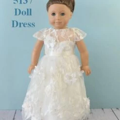 Rosebuds 5137 Doll Dress Matches Rosebuds Flower Girl Dress 5137