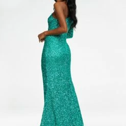 Ashleylauren Sequin Dresses Ashley Lauren 1977 Prom Pageant Dress One Sleeve Fully Beaded Long Formal Dress With High Side Slit 37 Ashleylauren Sequin Dresses Ashley Lauren 1977 Prom Pageant Dress One Sleeve Fully Beaded Long Formal Dress With High Side Slit
