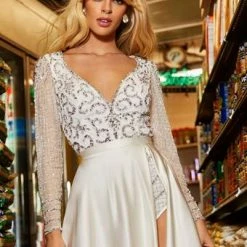 Ashleylauren Ashley Lauren 1997 Satin Overskirt With Left Leg Slit 10 Ashleylauren Ashley Lauren 1997 Satin Overskirt With Left Leg Slit