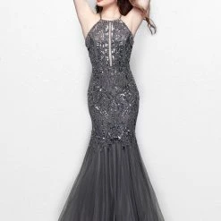 In Stock Primavera Couture 3004 Size 4 Long Beaded Mermaid Prom Dress Evening Gown Mermaid Dresses