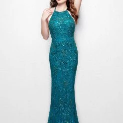 In Stock Primavera Couture 3007 Size 4 Blush Prom Dress Pageant Gown