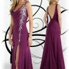 In Stock Xcite Prom Dress Cowl Neck Evening Gown Violet Size 2 Slit Jersey Train 1 In Stock Xcite Prom Dress Cowl Neck Evening Gown Violet Size 2 Slit Jersey Train