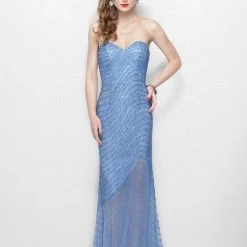 In Stock CLEARANCE Primavera Couture 3045 Size 2 Periwinkle Prom Dress Pageant Gown