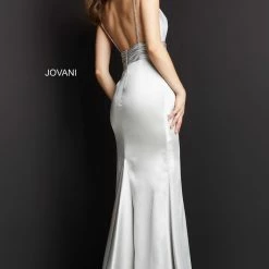 Jovani 3116 Long Straight Prom Pageant Gown Formal Dress V Neck