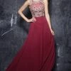 In Stock Nina Canacci 3119 Size 0 Long A Line Prom Dress Backless High Neck Formal Gown Backless Dresses