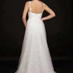 Discontinued Nina Canacci 3159 Long Lace Glitter Over Skirt Wedding Dress Destination Bridal 11 Discontinued Nina Canacci 3159 Long Lace Glitter Over Skirt Wedding Dress Destination Bridal