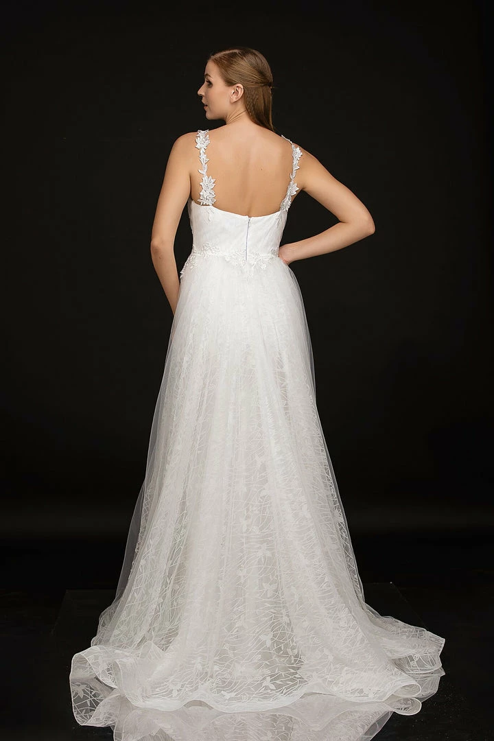 Discontinued Nina Canacci 3159 Long Lace Glitter Over Skirt Wedding Dress Destination Bridal 6 Discontinued Nina Canacci 3159 Long Lace Glitter Over Skirt Wedding Dress Destination Bridal