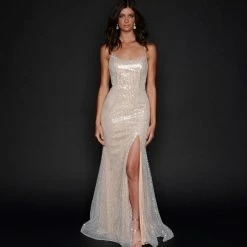 Sequin Dresses Nina Canacci 3177 Long Sequin Prom Pageant Gown