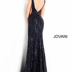 Jovani 3186 Long Sequin Embellished Prom Pageant Dress V Neck Train Mermaid 11 Jovani 3186 Long Sequin Embellished Prom Pageant Dress V Neck Train Mermaid