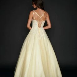 In Stock Nina Canacci 3187 Size 12 Long Floral Lace Ballgown Prom Pageant Dress Formal Gown Ballgown Dresses