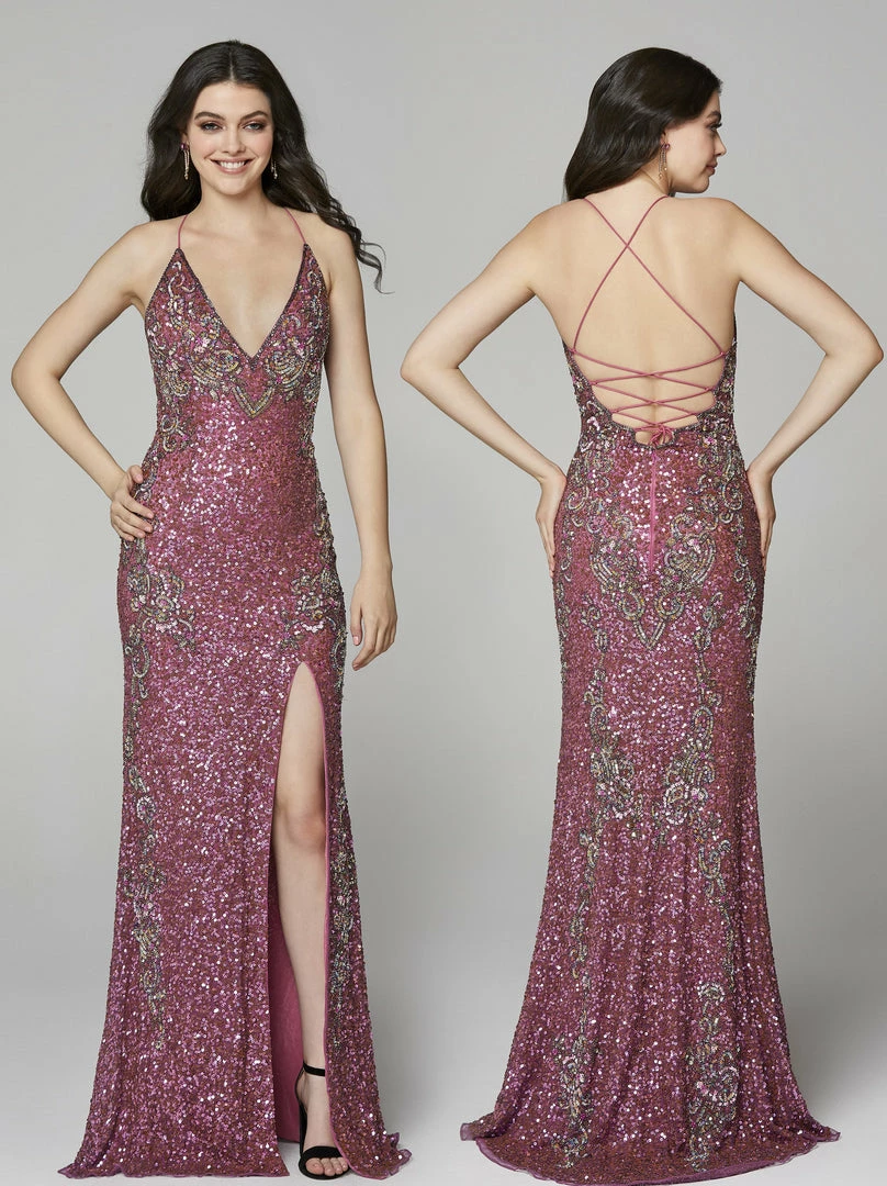 In Stock Primavera Couture 3211 Size 6 Sequin Prom Dress Pageant Gown Evening Formal Wear Side Slit Backless Dresses 22 In Stock Primavera Couture 3211 Size 6 Sequin Prom Dress Pageant Gown Evening Formal Wear Side Slit Backless Dresses