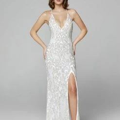 In Stock Primavera Couture 3214 Size 6 Beaded Prom Dress Lilac Side Slit Long Formal Evening Gown 117 In Stock Primavera Couture 3214 Size 6 Beaded Prom Dress Lilac Side Slit Long Formal Evening Gown