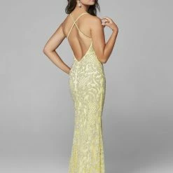 In Stock Primavera Couture 3214 Size 6 Beaded Prom Dress Lilac Side Slit Long Formal Evening Gown 136 In Stock Primavera Couture 3214 Size 6 Beaded Prom Dress Lilac Side Slit Long Formal Evening Gown