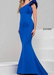 Mermaid Dresses Jovani 32602 One Shoulder With Ruffle Mermaid Prom Dress