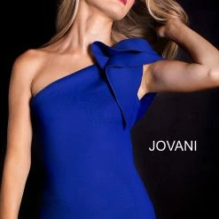 Mermaid Dresses Jovani 32602 One Shoulder With Ruffle Mermaid Prom Dress