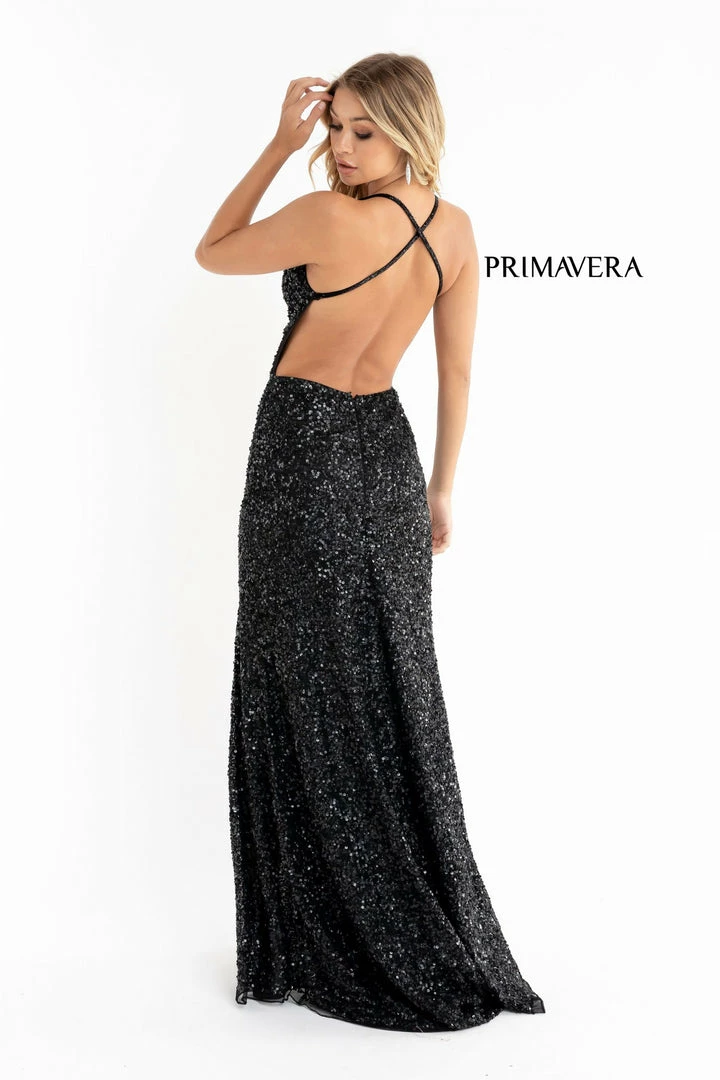 Primavera Couture 3291 Prom Dress Long Fitted Backless Sequin Formal Evening Gown 89 Primavera Couture 3291 Prom Dress Long Fitted Backless Sequin Formal Evening Gown