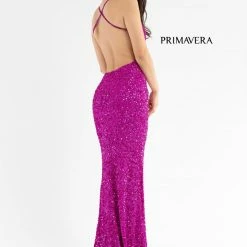 Primavera Couture 3291 Prom Dress Long Fitted Backless Sequin Formal Evening Gown 175 Primavera Couture 3291 Prom Dress Long Fitted Backless Sequin Formal Evening Gown